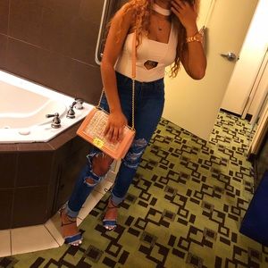 Peek a boo choker bodysuit